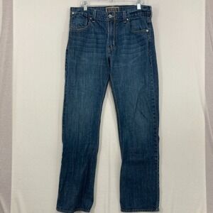 Vintage Levi's Men's Blue Medium Wash Slim Straight Jeans size 36 x 34